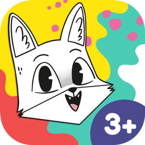 Kinder App Icon Ausmalen mit Fuchs und Schaf
