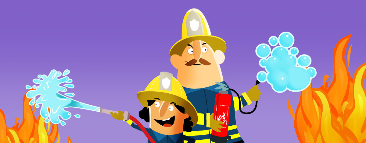 Little Fire Station mobile game for children – extinguish fire