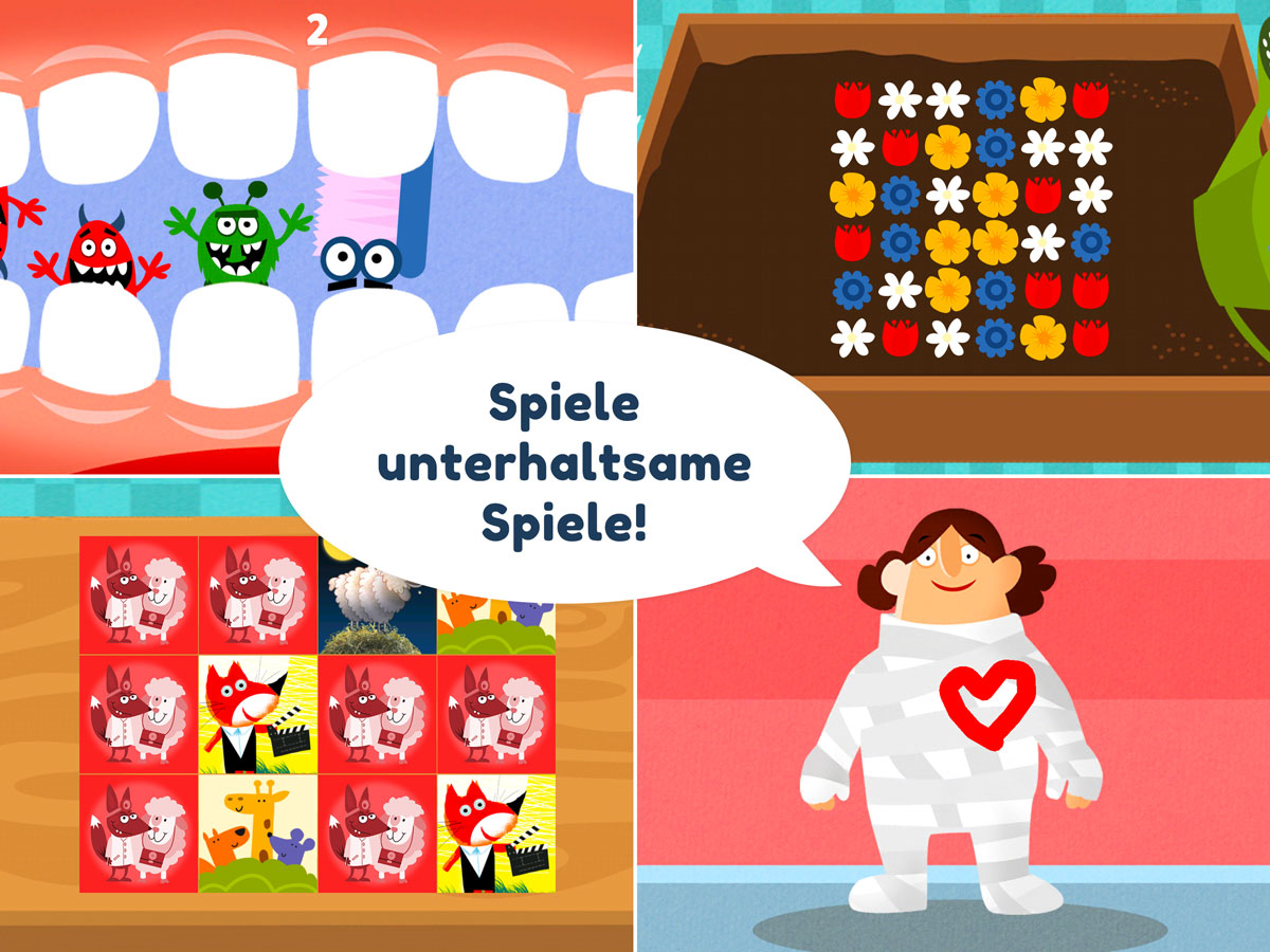 Kleines Krankenhaus Kinder App – unterhaltsame Mini Spiele für Kids